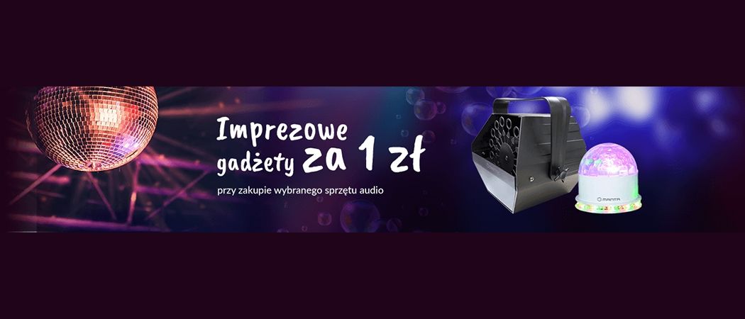 Kup sprzęt audio i odbierz imprezowe gadżety za 1 zł w promocji RTV EURO AGD!