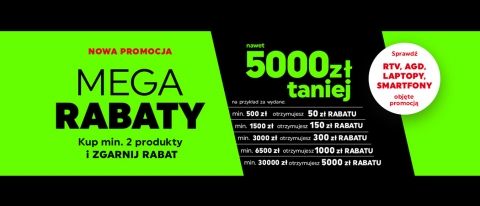 Promocja "Mega rabaty" w NEONET