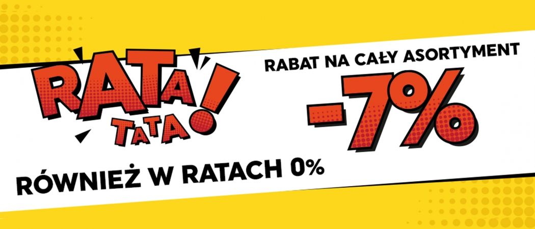 Promocja ratalna w NEONET - 7% rabatu na cały sprzęt RTV!