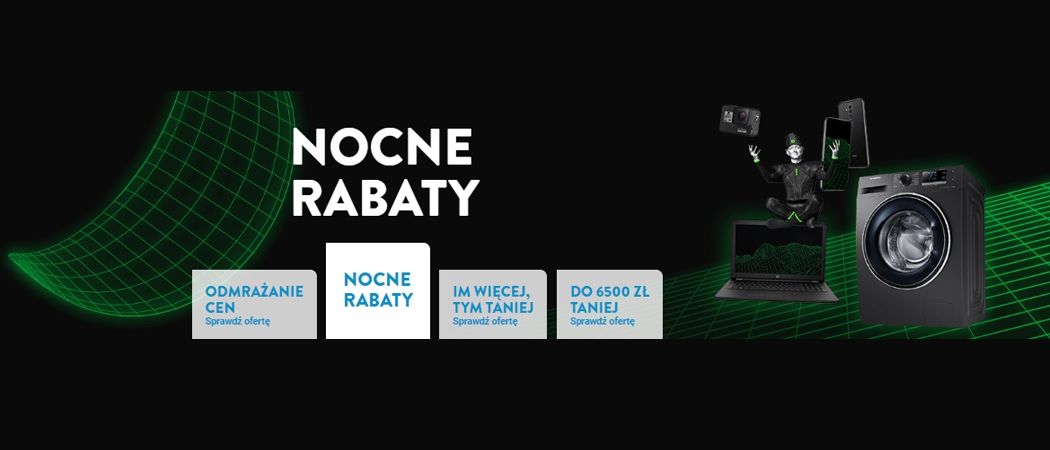 Promocja NOCNE RABATY w Ole Ole - kup jeszcze taniej promocyjne RTV!