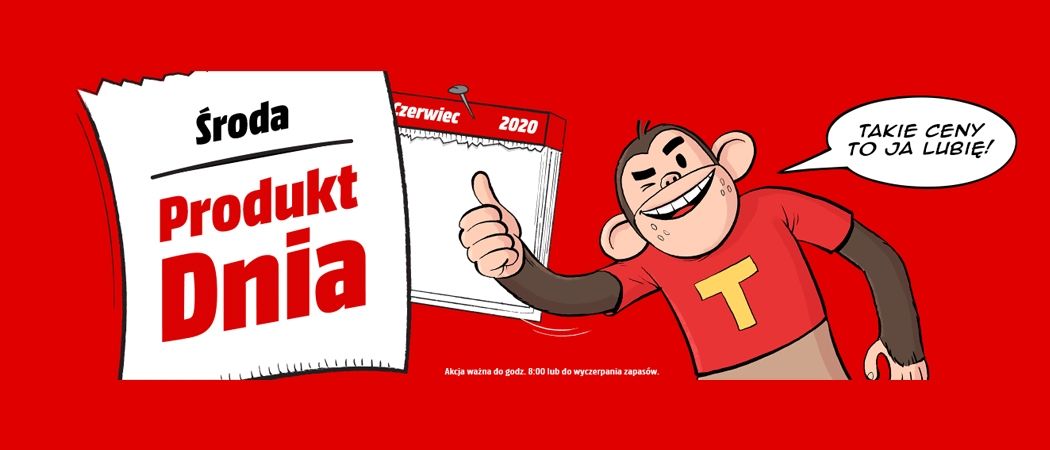 Promocja PRODUKT DNIA - ŚRODA w Media Markt - kup jeszcze taniej promocyjne RTV!