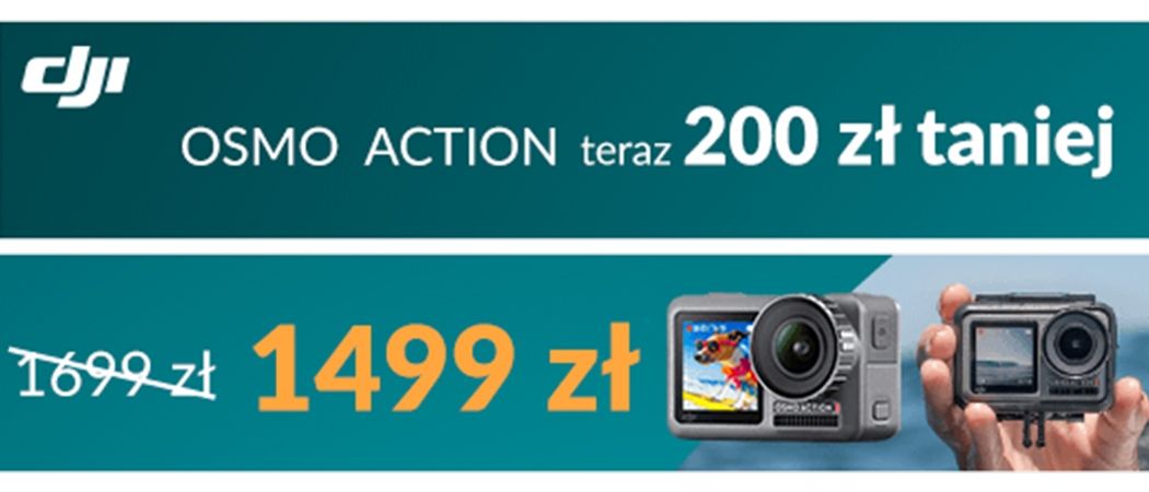 Kup promocyjną kamerę DJI OSMO ACTION 200 zł taniej w promocji RTV EURO AGD!