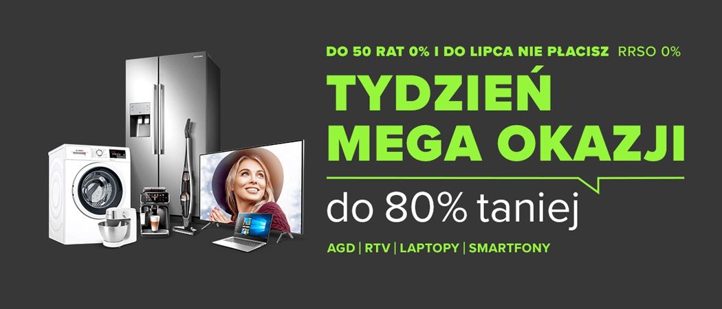 Promocja TYDZIEŃ MEGA OKAZJI w Neonet - kup wybrane RTV taniej z kodem rabatowym!