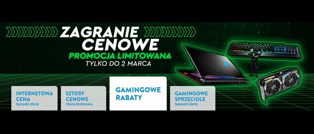 Promocja ZAGRANIE CENOWE w Ole Ole - kup promocyjny laptop, komputer lub konsolę taniej z kodem rabatowym!