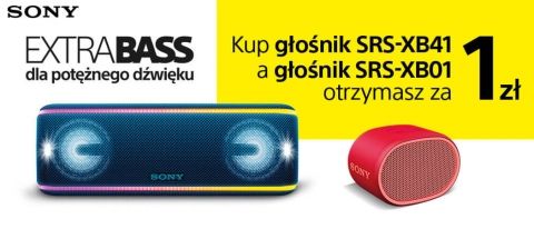 Promocja na głośniki mobilne SONY w Media Expert