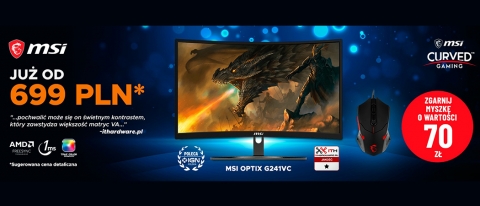 Promocja na monitory MSI w Media Expert