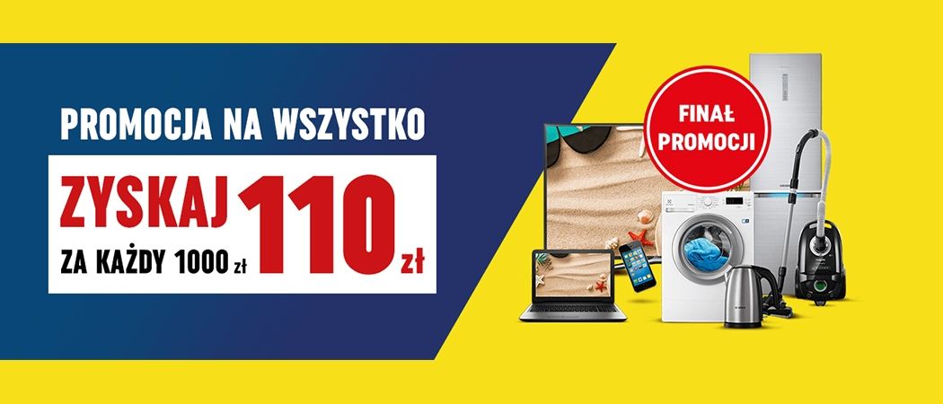 Promocja w sklepach NEONET - zyskaj 110 zł za kazdy wydany 1000 zł!