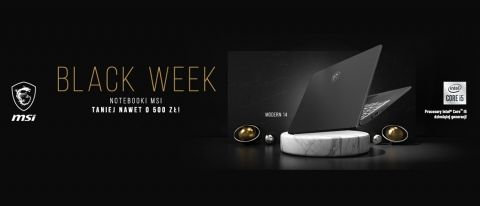 Promocja BLACK WEEK MSI w Neonet 