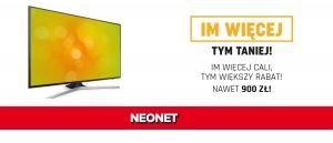 Promocja na telewizory w NEONET