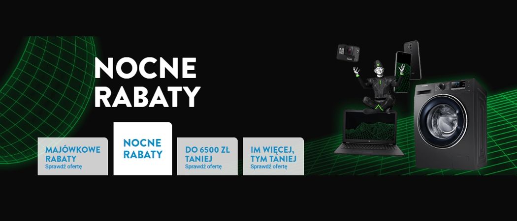 Promocja NOCNE RABATY w Ole Ole - kup taniej promocyjne RTV!