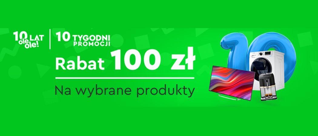 Promocja w Ole Ole - kup promocyjny sprzęt RTV 100 zł taniej!
