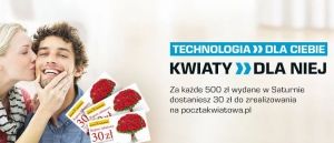 Kwiaty gratis w SATURN