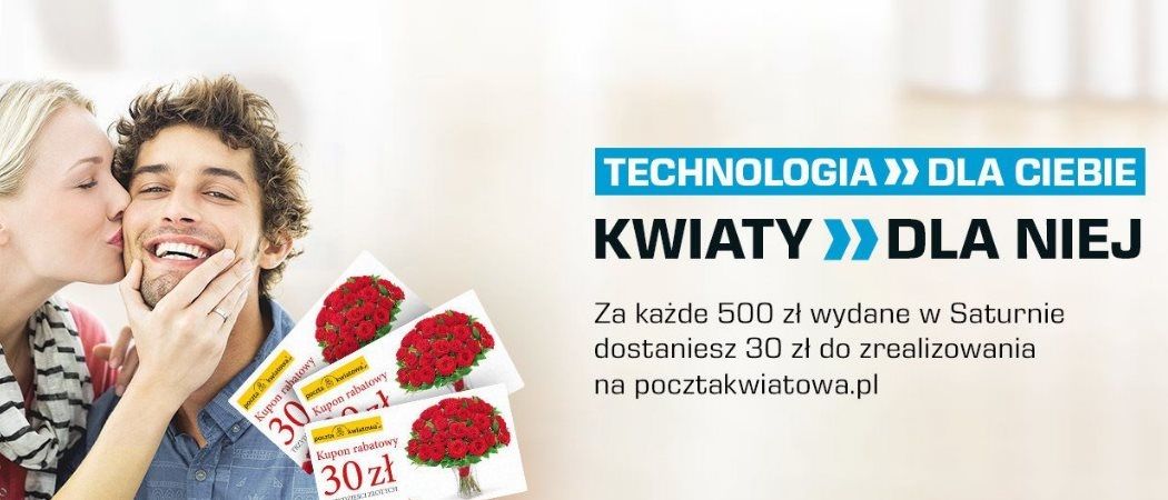 Voucher na kwiaty gratis w promocji zakupowej SATURN!