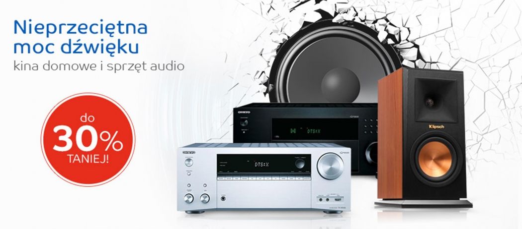 Kino domowe i sprzęt audio z rabatem do 30% w promocji eMAG!