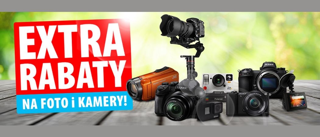 Promocja "Extra rabaty na foto i kamery" w Media Expert - kup wybrany sprzęt foto i zyskaj dodatkowy rabat!