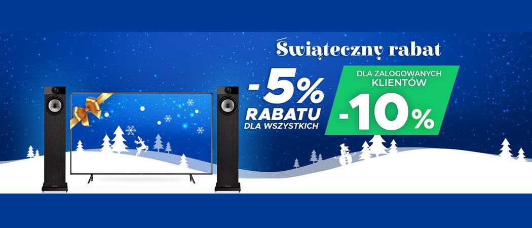 Promocja ŚWIĄTECZNY RABAT w Neo24 - kup jeszcze taniej wybrany telewizor lub sprzęt audio!