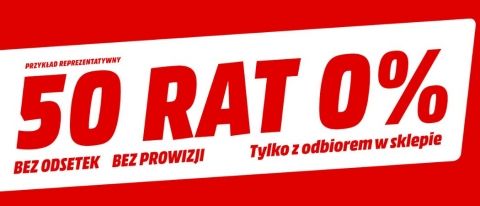 Promocja na darmowe raty w Media Markt!