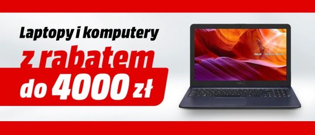 Promocja LAPTOPY I KOMPUTERY Z RABATEM w Media Markt