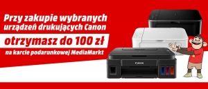 Promocja na drukarki CANON w Media Markt