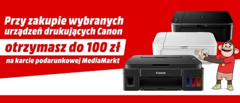 Promocja na drukarki CANON w Media Markt