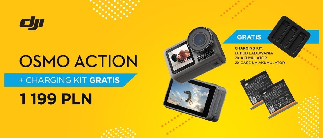 Promocja Avans na kamery - kup wybraną kamerę i zyskaj w prezencie ładowarkę i dwie baterie!