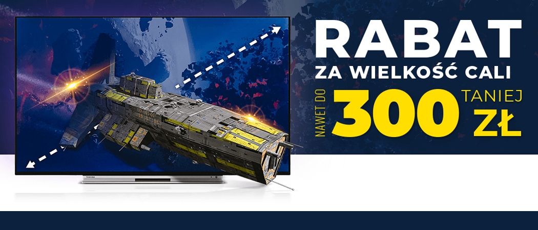 Promocja RABAT ZA WIELKOŚĆ CALI w Neo24 - kup taniej promocyjny telewizor!