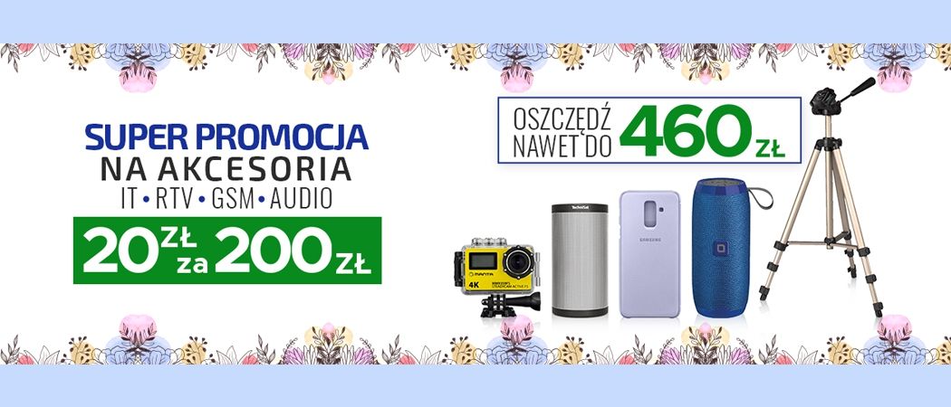 Promocja 20 ZŁ ZA 200 ZŁ w Neo24 - kup jeszcze taniej głośnik mobilny i wiele innych!