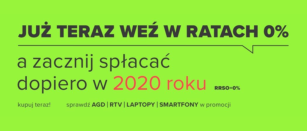 Promocja ratalna w Neonet - kup promocyjny sprzęt na darmowe raty z odroczną płatnością!