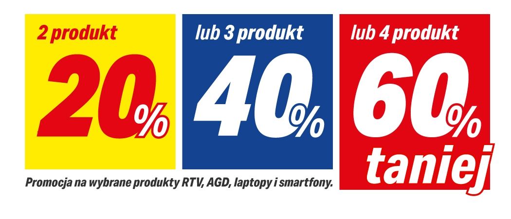 Promocja w RTV EURO AGD - kup wybrane sprzęty i zyskaj nawet do 60% rabatu na jeden z nich!