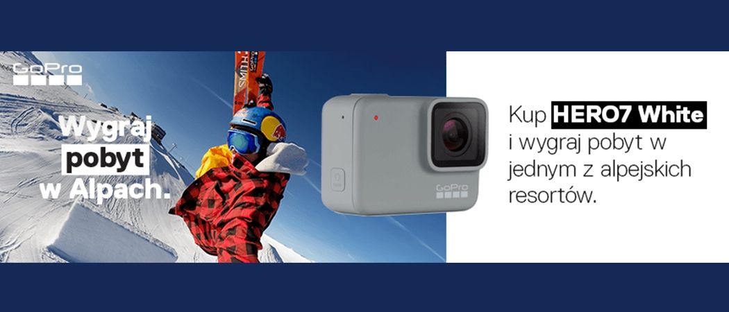Promocja na kamery GoPro - kup kamerę GoPro Hero7 White i wygraj pobyt w Alpach!