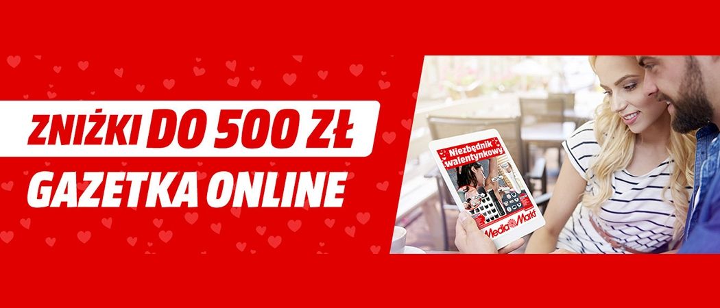 Promocja NIEZBĘDNIK WALENTYNKOWY w Media Markt - kup wybrane RTV taniej z kodem rabatowym!