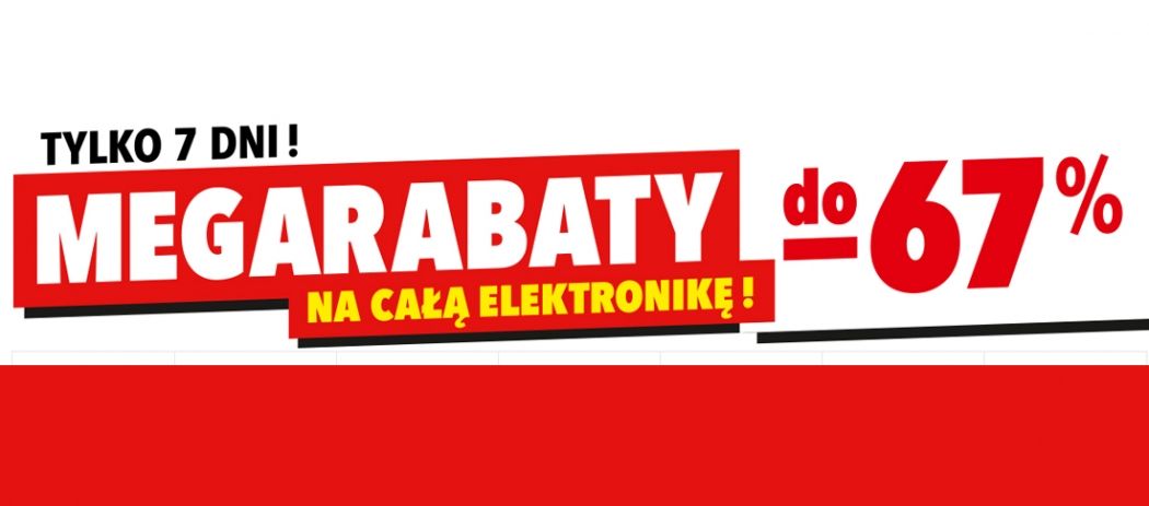 Mega rabaty na całą elektronikę w sklepach RTV EURO AGD!