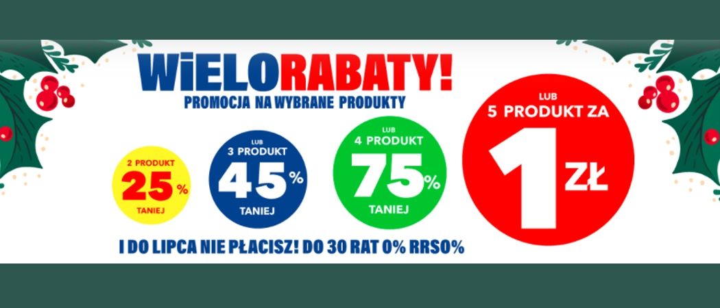 Promocja WIELORABATY w RTV EURO AGD - kup wybrane RTV i zyskaj rabat na jeden ze sprzęt&oacute;w!