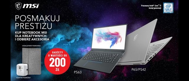 Promocja na laptopy MSI w Media Markt!