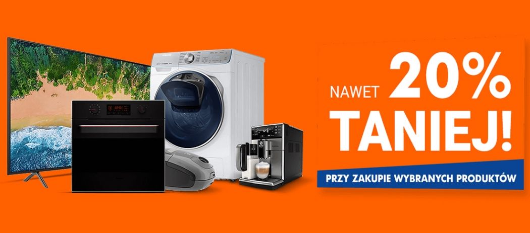 Kup minimum 2 sprzęty RTV i odbierz do 20% rabatu na jeden ze nich w Avans!