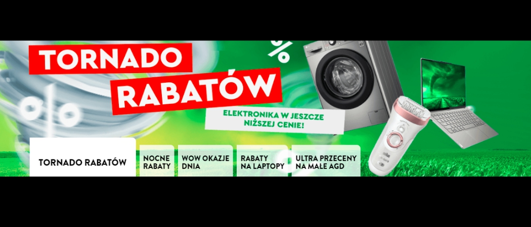 Promocja Tornado Rabat&oacute;w w Ole Ole - kup taniej wybrane RTV!