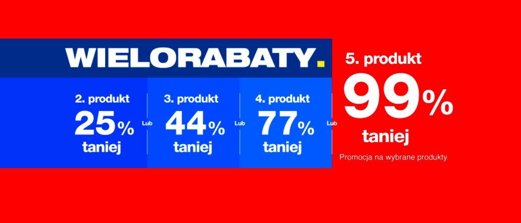 Promocja WIELORABATY w RTV EURO AGD - kup wybrane RTV i zyskaj rabat na jeden ze sprzęt&oacute;w!