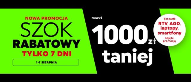 Promocja "Mega mocne rabaty" w NEONET