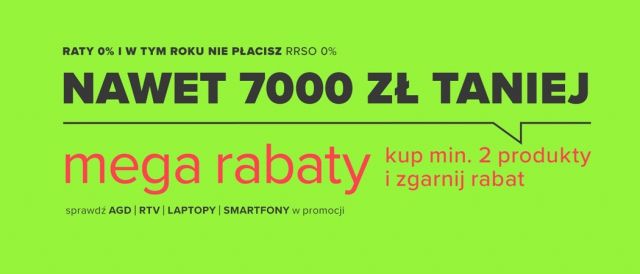 Promocja MEGA RABATY w Neonet 