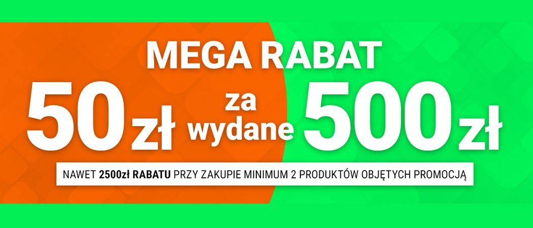 Promocja MEGA RABAT w Avans - kup wybrane RTV i zyskaj 50 zł rabatu za każde wydane 500 zł!