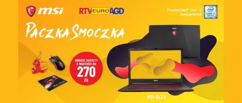 Promocja na laptopy MSI w RTV EURO AGD