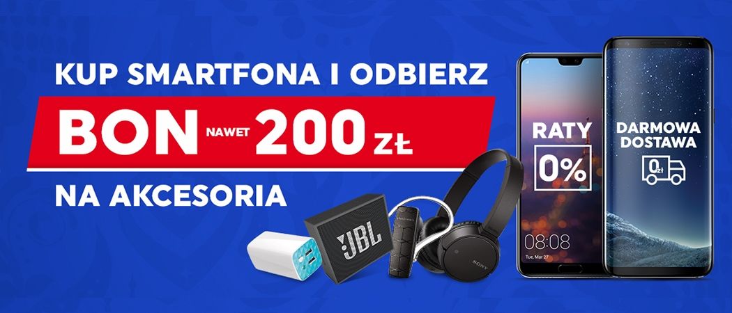 Promocja na smartfony w NEONET - bony na akcesoria gratis!
