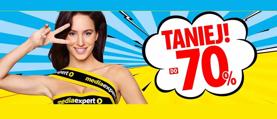 Promocja KUPUJ TANIEJ! w Media Expert - kup wybrane RTV nawet do 70% taniej z kodem rabatowym!
