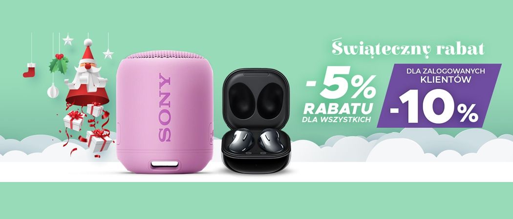 Promocja ŚWIĄTECZNY RABAT w Neo24 - kup jeszcze taniej wybrany głośnik mobilny, słuchawki i wiele innych!