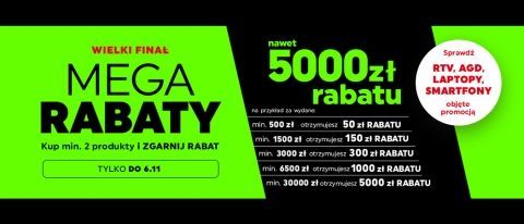 Promocja "Mega rabaty" w NEONET