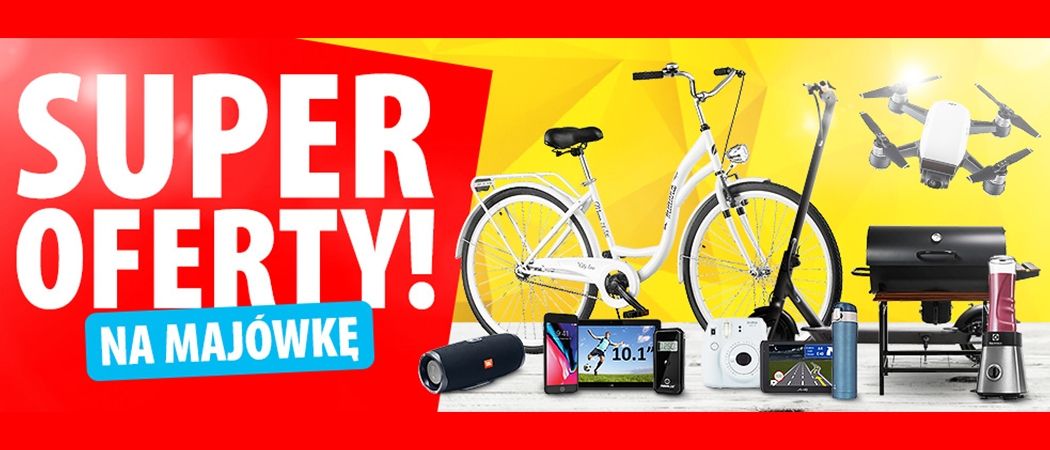 Kup wybrany sprzęt z dodatkową zniżką w promocji "Super oferty na maj&oacute;wkę!" w Media Expert!