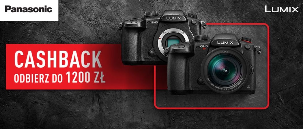 Promocja PANASONIC Cashback- kup promocyjny aparat i odbierz do 1200 zł zwrotu!