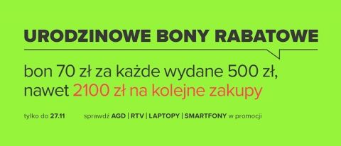 Promocja "Urodzinowe bony" w NEONET