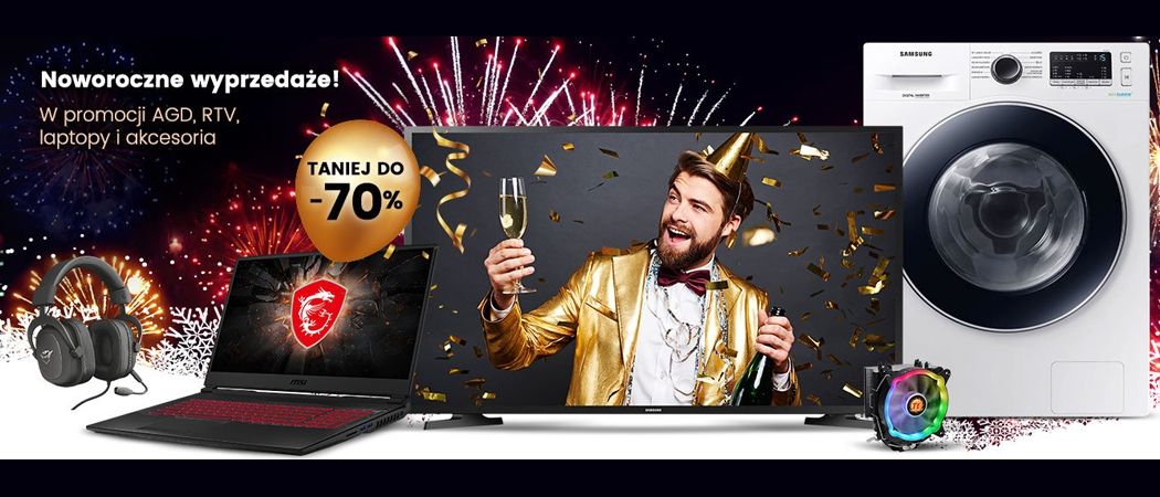 Promocja NOWOROCZNE WYPRZEDAŻE w Zadowolenie - kup wybrane RTV nawet do 70% taniej!
