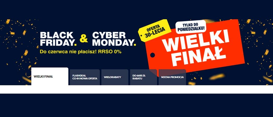 Promocja BLACK FRIDAY&amp;CYBER MONDAY w RTV EURO AGD - kup jeszcze taniej wybrane RTV!